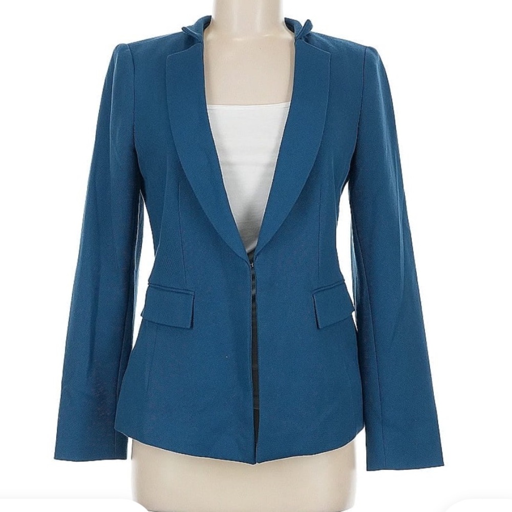 Teal luxe blazer